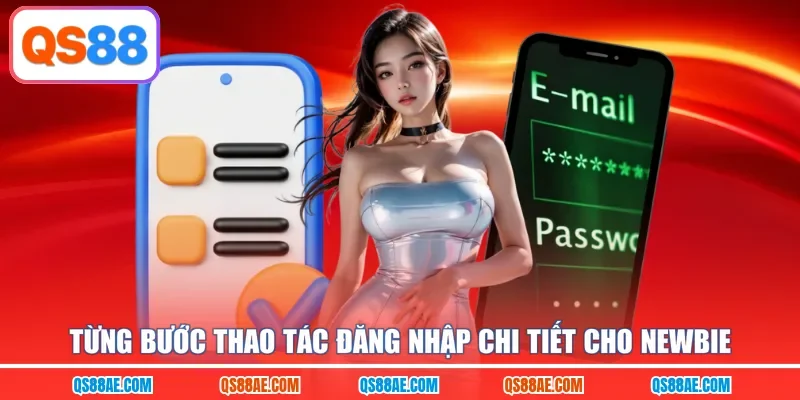 Từng bước thao tác đăng nhập chi tiết cho newbie